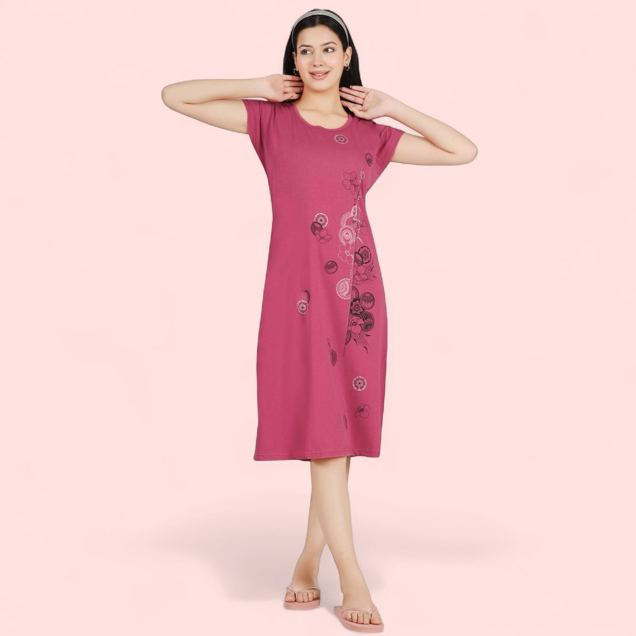 T-Shirt Style Short Nighty