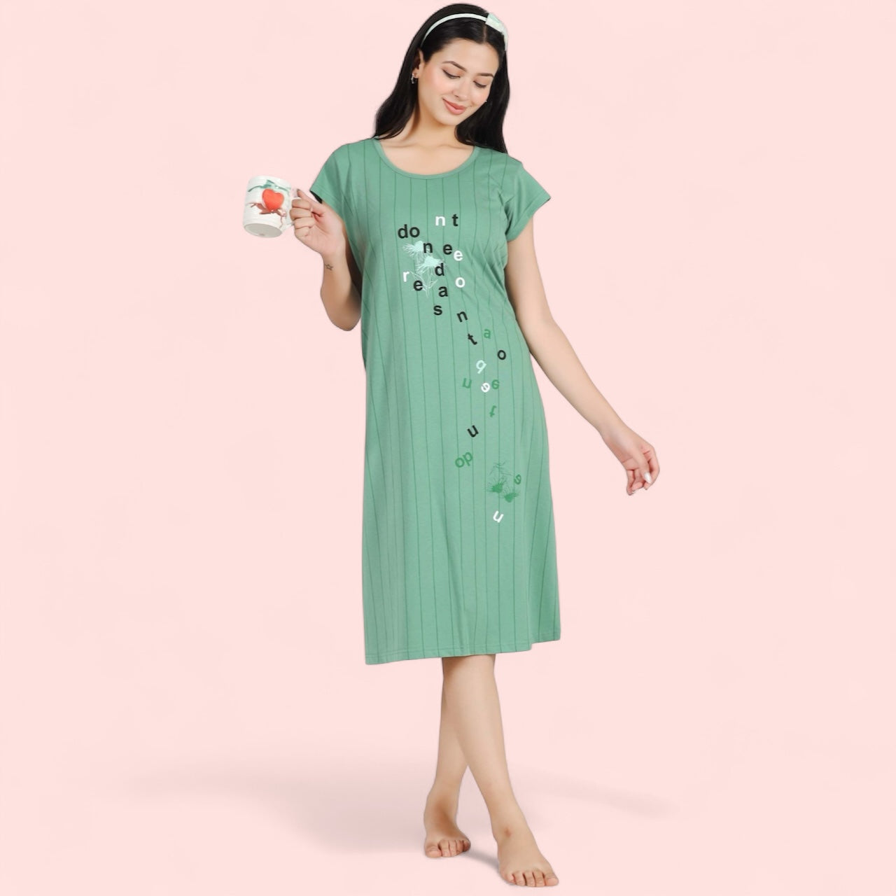 T-Shirt Style Short Nighty