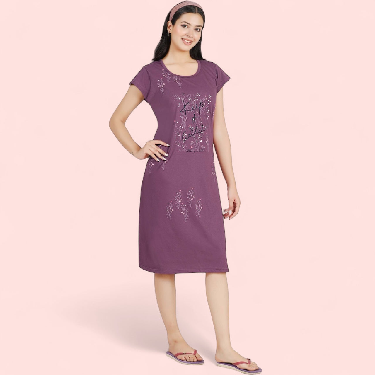 T-Shirt Style Short Nighty